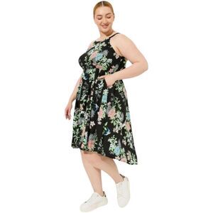 TORRID MINI Wash Challis Halter Neck Hi-Lo Tank dress 4X